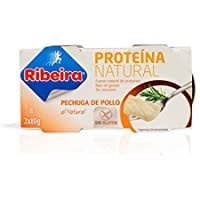 Los mejores  - Ribeira Proteina Natural - Pechuga de pollo al natural - 2 latas de 80gr